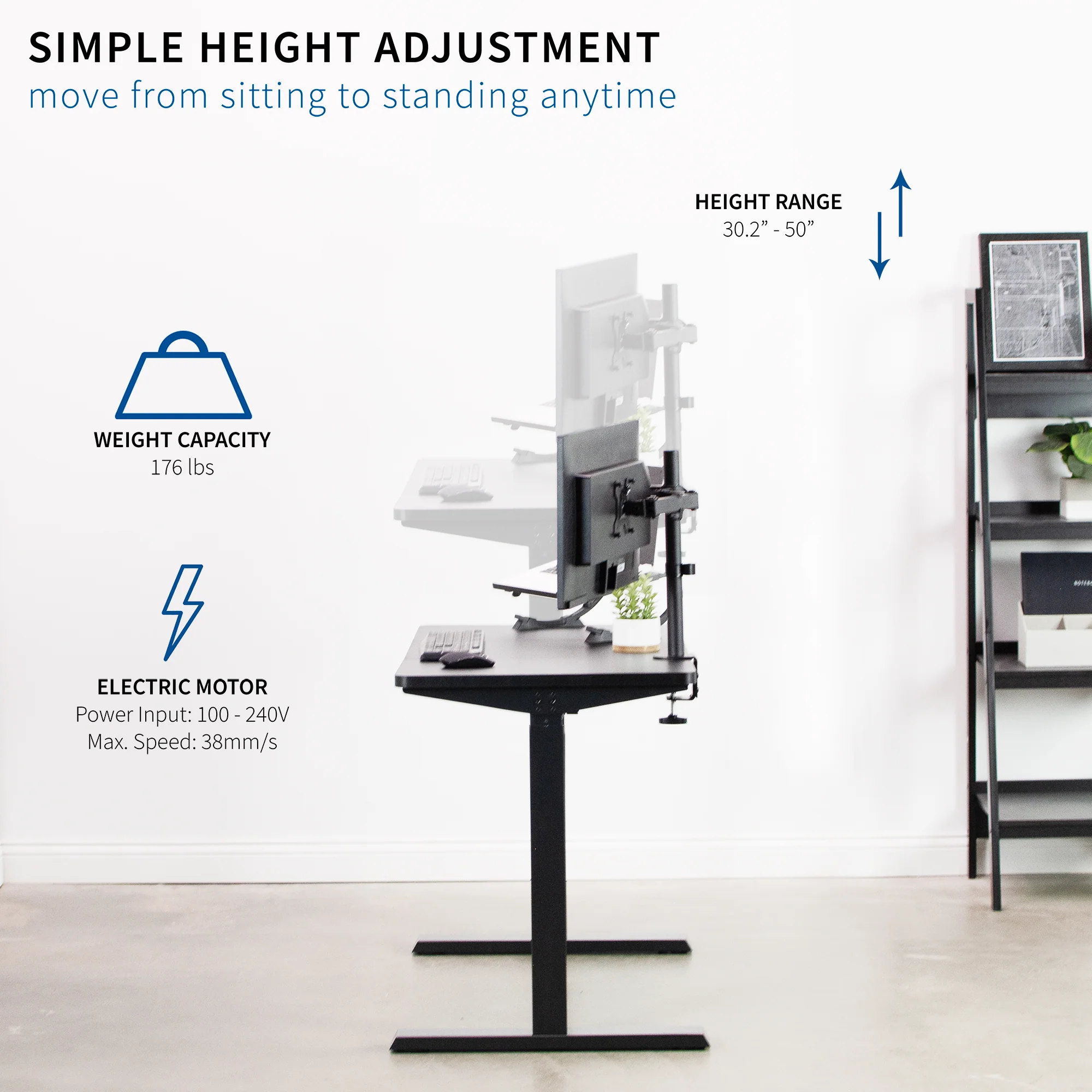 Elektrisch Verstelbaar Bureau �C Ergonomische Zit-Sta Werkstation voor Verbeterd Comfort en Productiviteit
