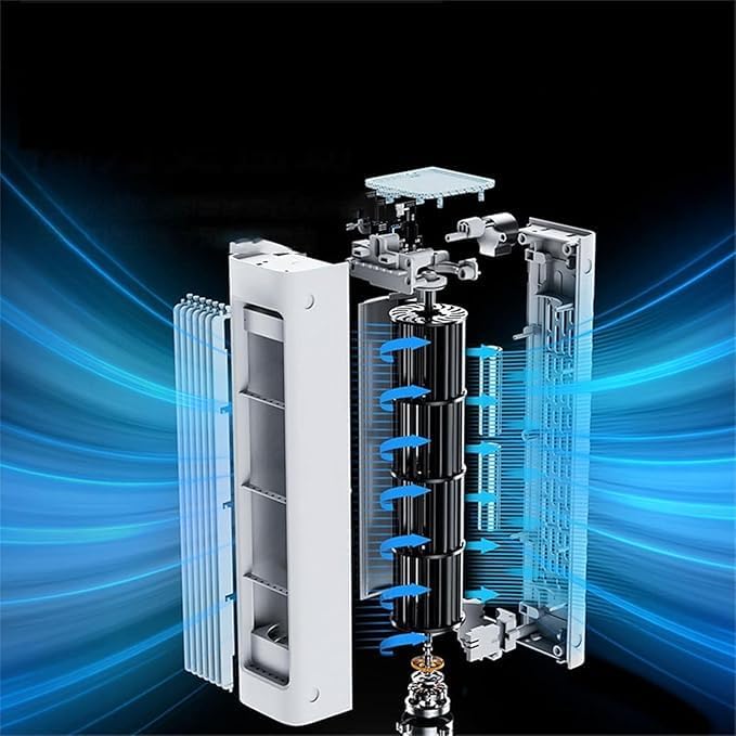SWZEC breezemax - Qinux max breeze smart mobile klimaanlage Original (Weiß,2PCS)