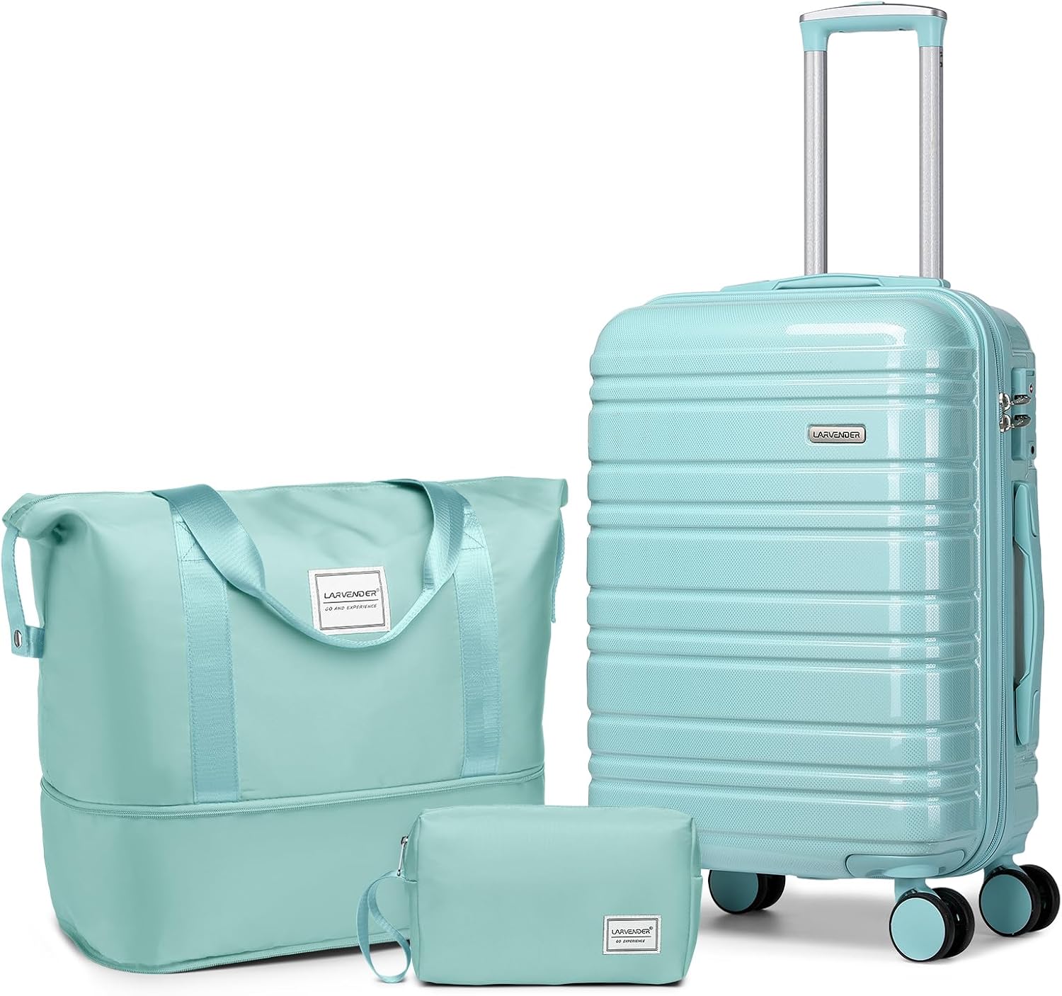 6-piece luggage set. expandable hardshell suitcase set with spinner wheels. lightweight rolling luggage set