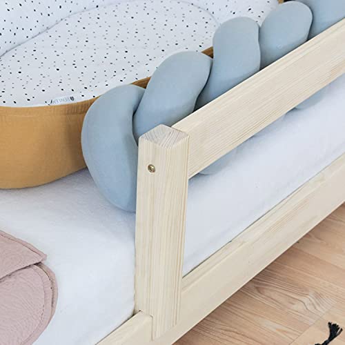 Benlemi Letto capanna per bambini TAHUKA 120 x 200 Grigio Chiaro : Casa e cucina