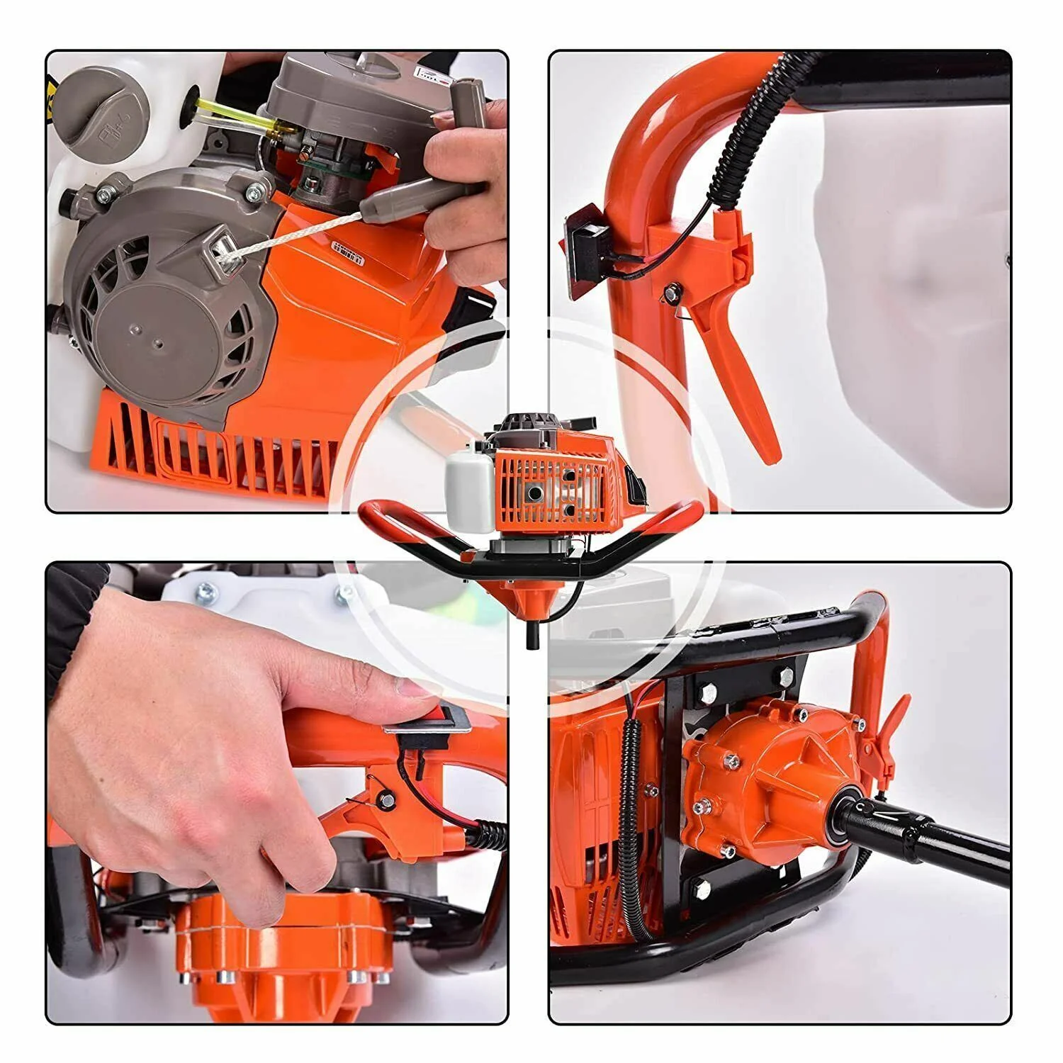 Springs Pads Clutch For 62cc 72cc Auger Post Hole Digger