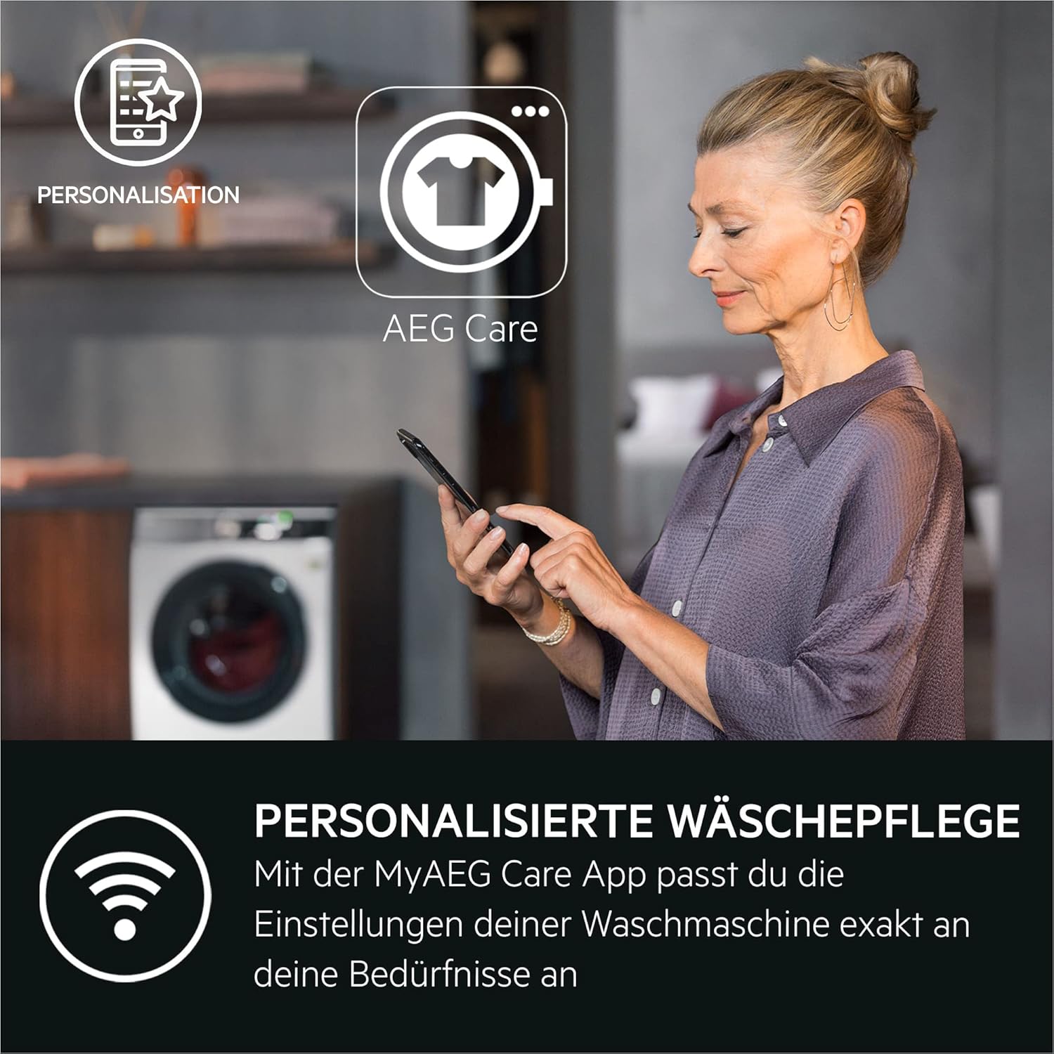 AEG L6FBG51470 Waschmaschine / Serie 6000 mit ProSense / Testsieger der Stiftung Warentest / 7,0 kg / Leise / Mengenautomatik / Nachlegefunktion / Kindersicherung / Wasserstopp / 1400 U/min