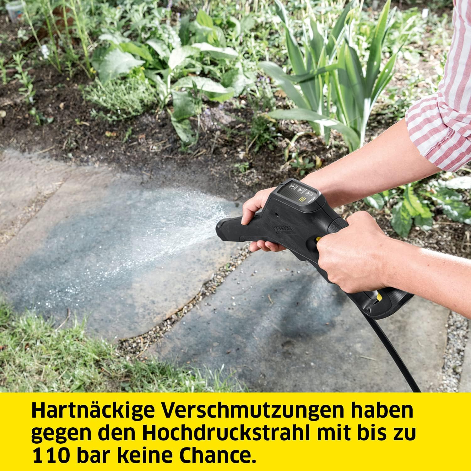Kärcher 36 V Akku-Hochdruckreiniger K 2 Battery, Druck: 110 bar, 1-fach Strahlrohr, Dreckfräser, Gartenschlauchanschluss A3/4, Gewicht: 4,5 kg, verwendbar mit dem Kärcher 36-V-Akku, ohne Akku