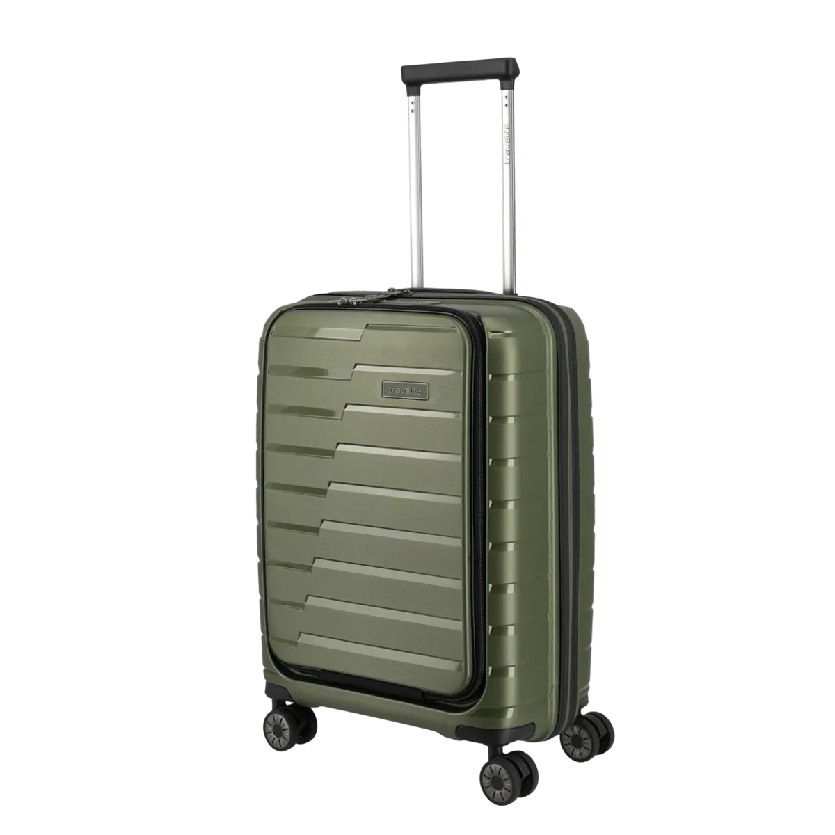 2025 Travelite Air Base 4-wiel Kabinet Trolley met Voorvak 55 cm �C Olive