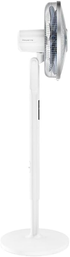 Rowenta VU5870 Standventilator Turbo Silence Extreme+ | Fernbedienung | 5 Geschwindigkeiten | Abschaltautomatik | Timer | Automatische Oszillation | Höhenverstellbar, Weiß