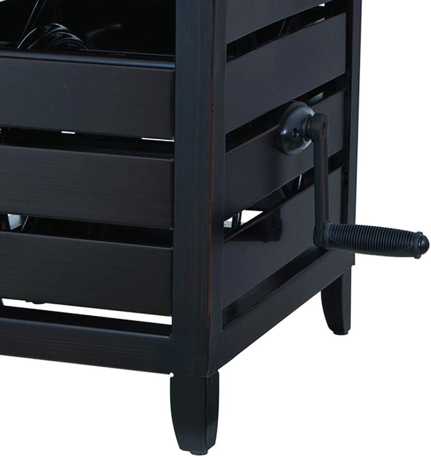 AMES NeverLeak Metalen Slangkast, 150-Voet Capaciteit, Koudebestendig, Zwart