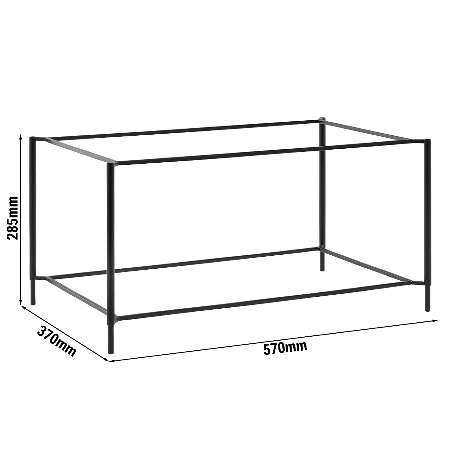 Buffetstativ - VALO - i metall - 370x570 mm - H?yde: 285 mm - passer til GN 1/1