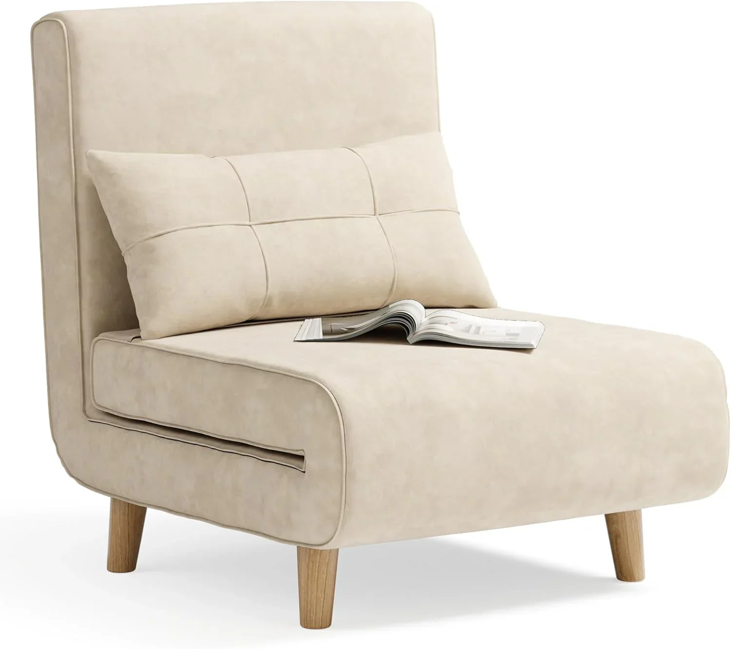 3-in-1 sleeper chair bed convertible chair bed futon sofa with adjustable backrest