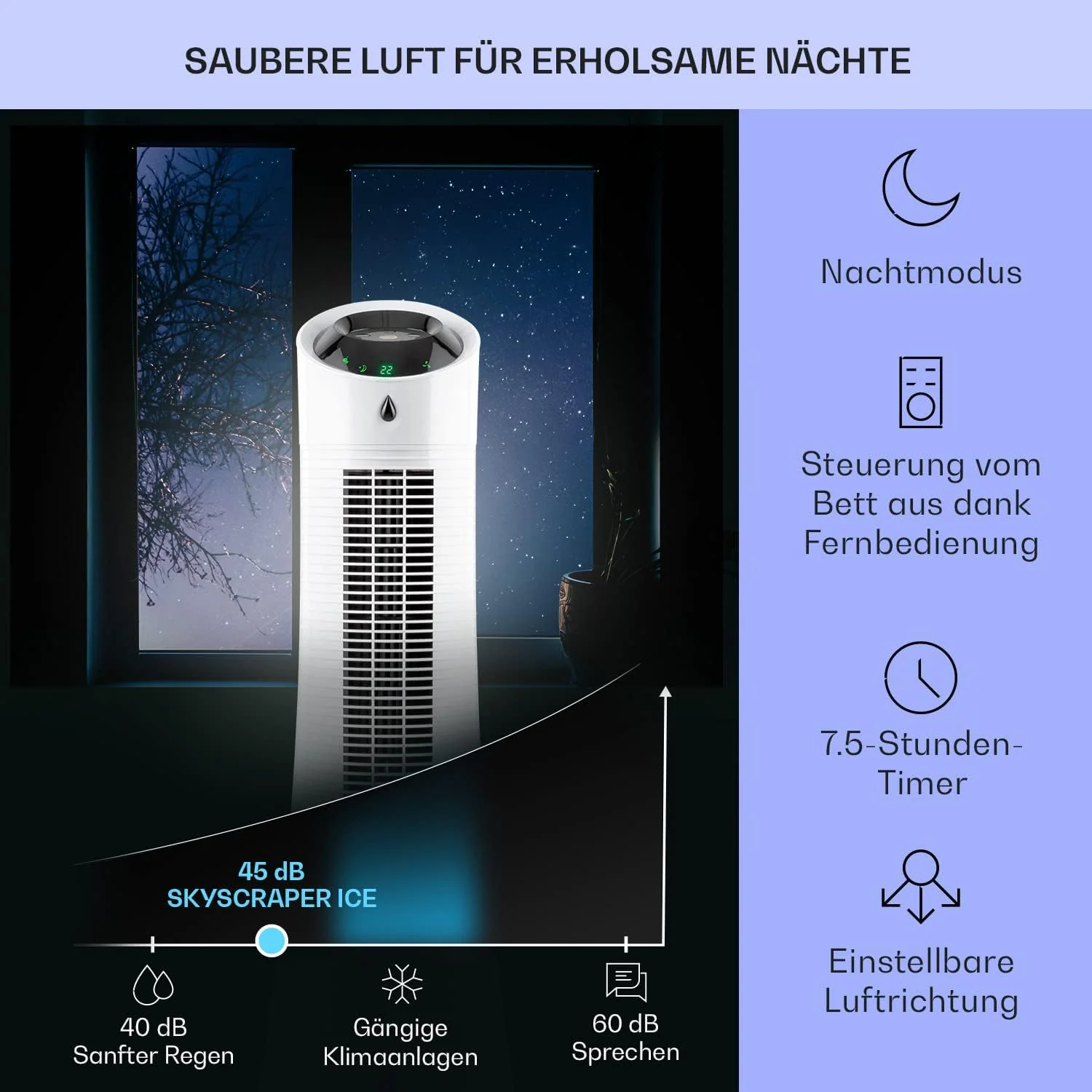 Klarstein 4-in-1: Slimme luchtkoeler, ventilator, luchtbevochtiger & ionisatie I 6 L watertank, oscillatie, 30 W, 210 m3/u, timer I Klimaatregelaar zonder afvoerslang, Mobiele airconditioner, Zwart-ros��goud