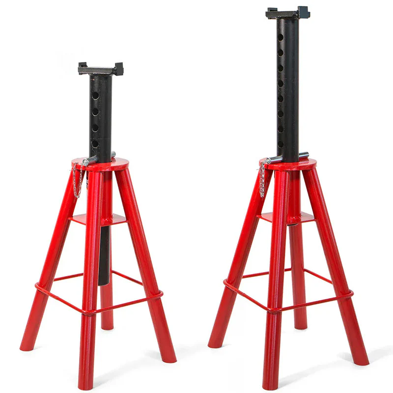 USA 1 PAIR HEAVY DUTY JACK TRUCK SEMI STANDS HIGH LIFT 10 TON 32