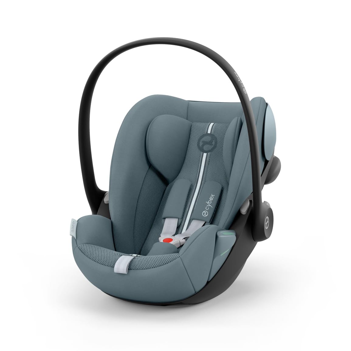 CYBEX Gold Babyschale Cloud G i-Size Comfort, Inkl. Neugeboreneneinlage, Ab Geburt bis ca. 24 Monate, Für Kinder ab 40 cm bis 87 cm, Max. 13 kg, Moon Black