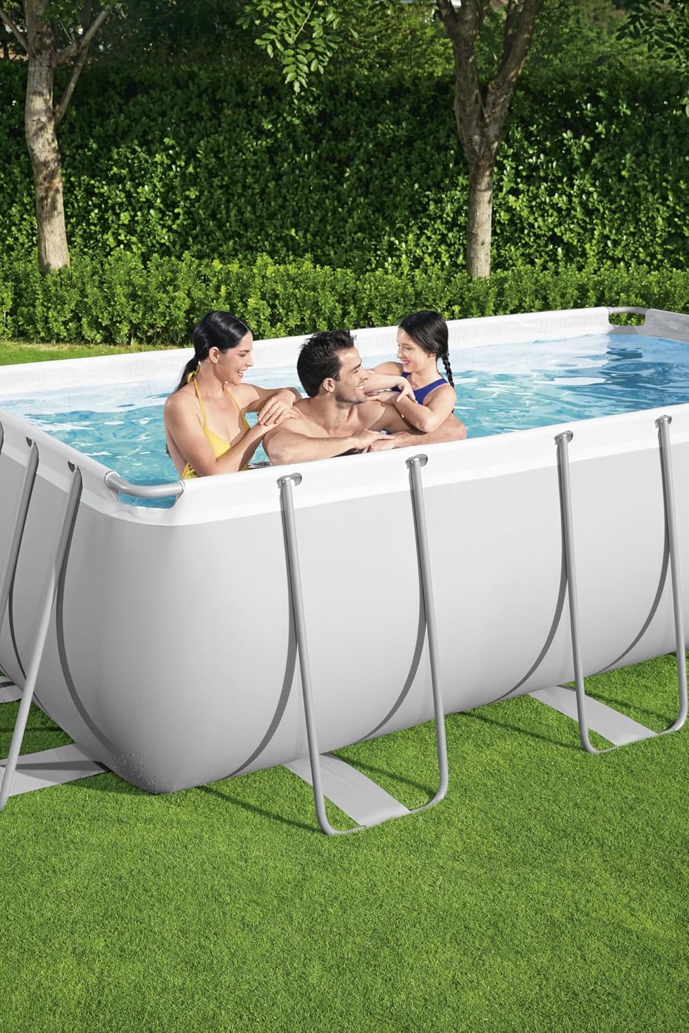 Bestway POOL OUTS POOL 404 x 201 x 100 cm Rechteckig Power Steel™ Pool Rohrbecken