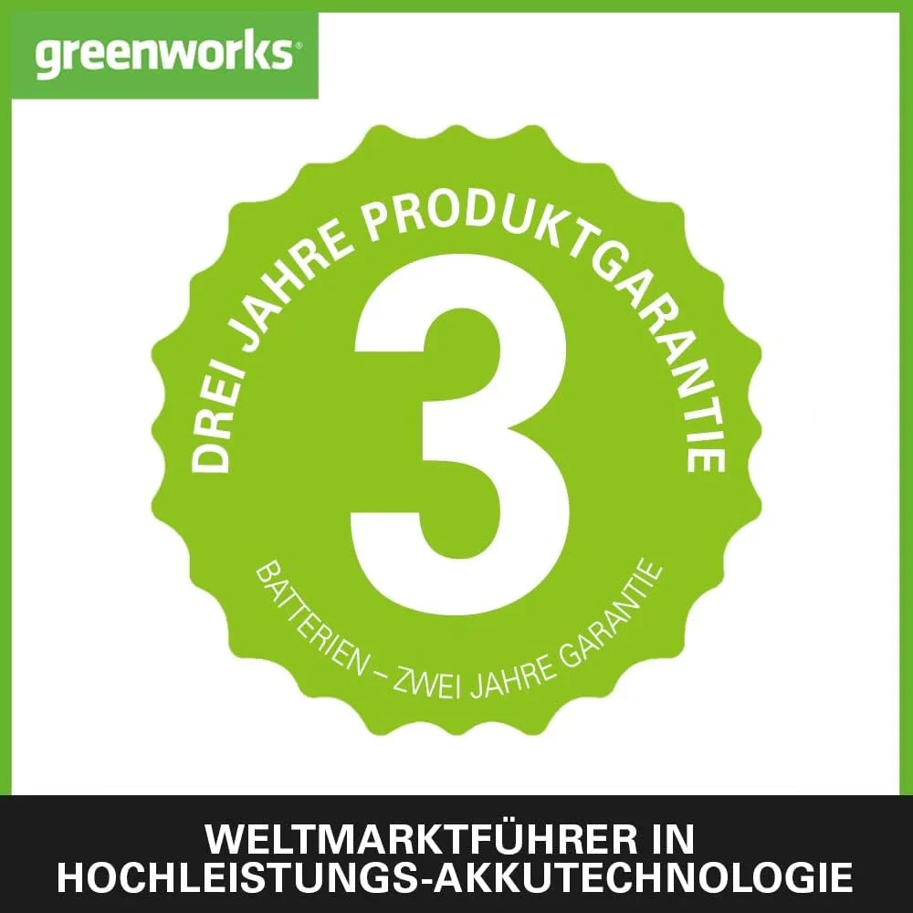 Greenworks 48V (2x24V) Selbstfahrender Akku Rasenmher f��r groe Flchen bis zu 480m, 46cm Schnittbreite, 55L Sack PLUS zwei 4Ah-Akkus und Doppelladegert GD24X2LM46SPK4X