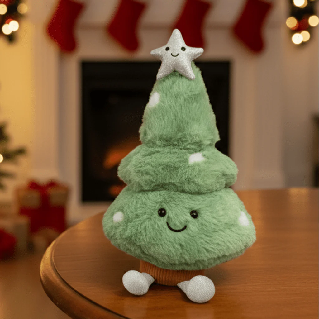 FESTIVETREE – Schattige pluche kerstboomfiguur voor gezellige kerstkamers