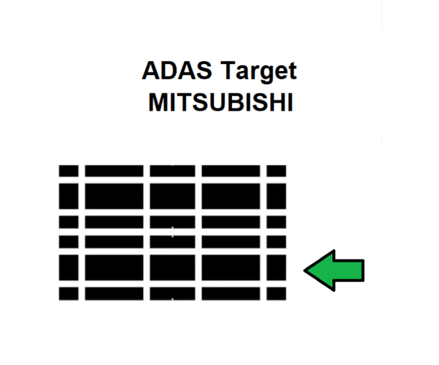 Mitsubishi AVM ADAS calibration target board mat-DIGITAL PATTERN ONLY