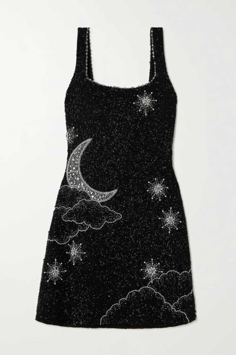 Mini-Kleid mit Perlenbesatz
