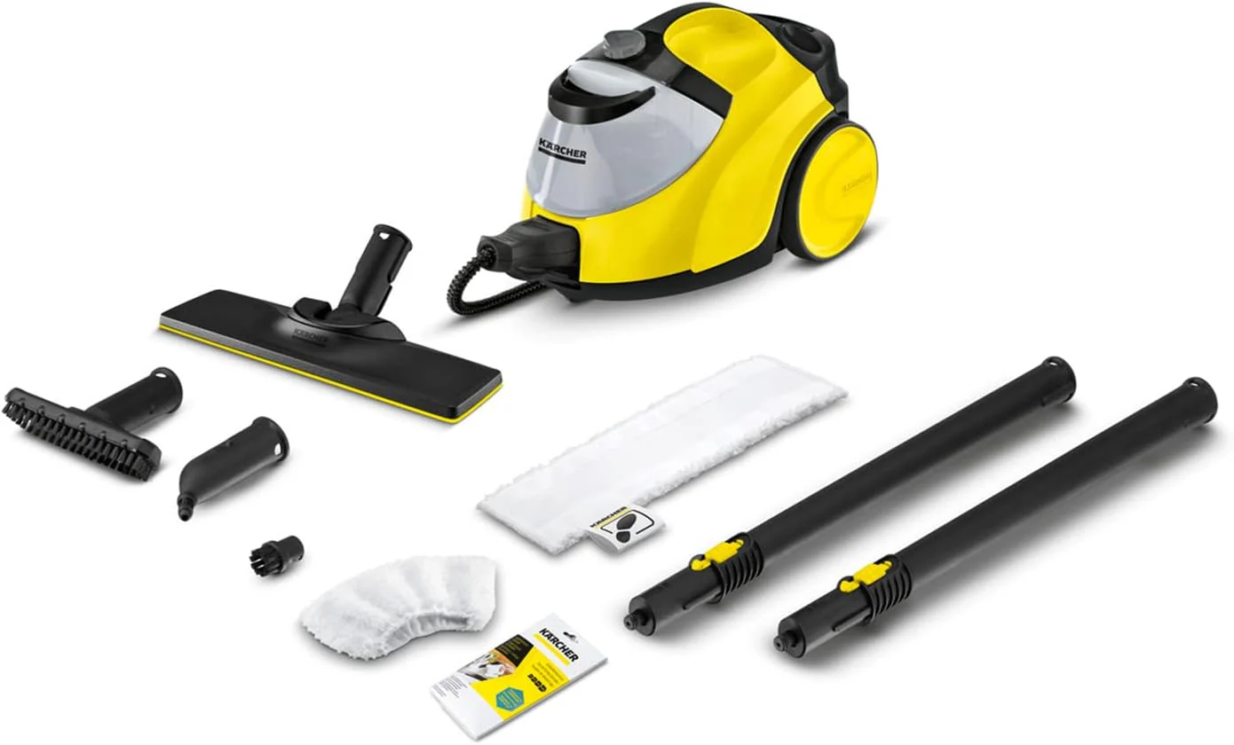 K?rcher stoomreiniger SC 5 EasyFix met heetwatertoevoer, stoomdruk: 4,2 bar, opwarmtijd: 3 min., oppervlak: ca. 150 m2, tank: 0,5 l + 1,5 l, incl. EasyFix-vloerreinigingsset en sproeiers