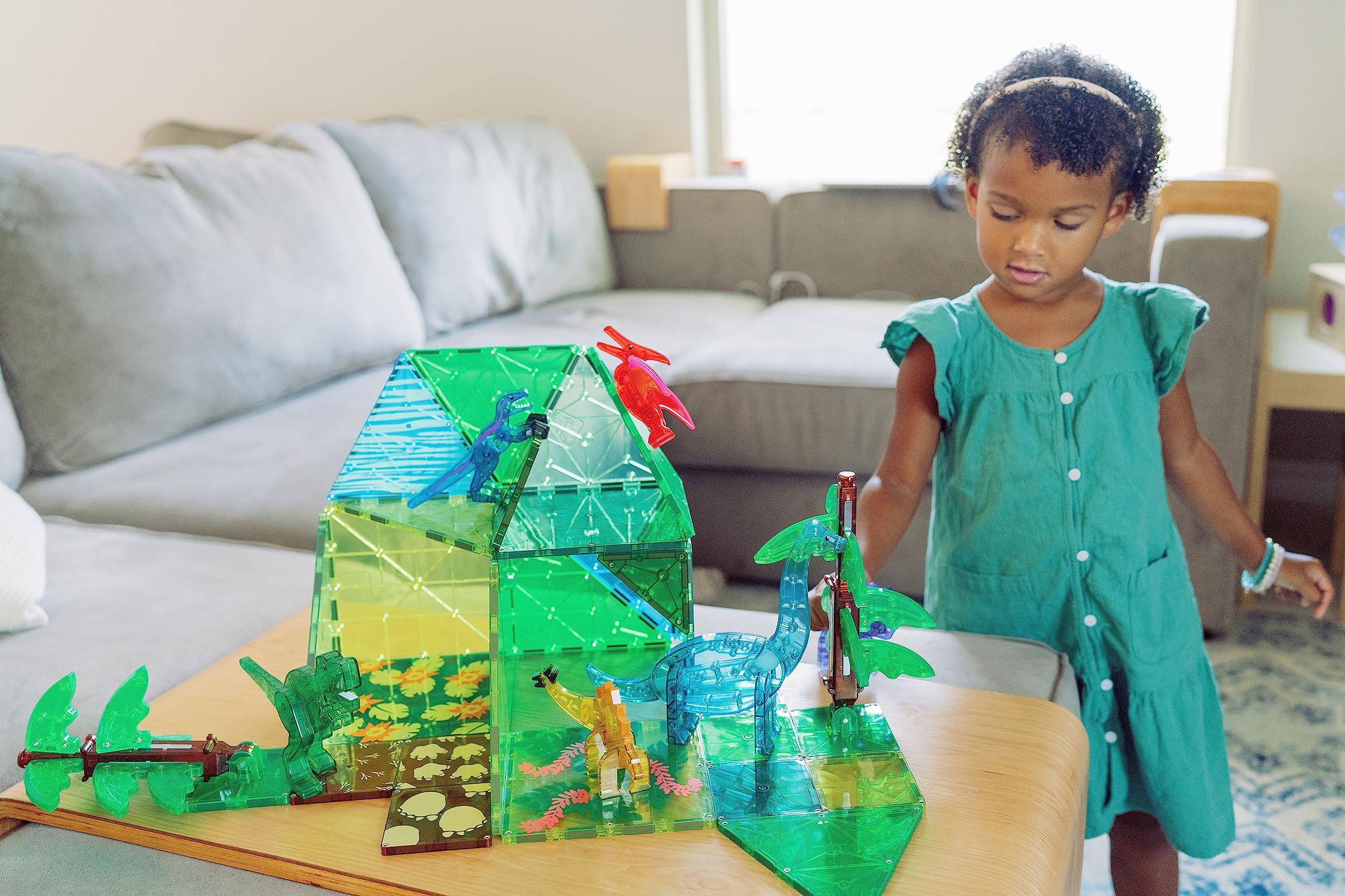 MAGNA TILES 50 Piece Magnetic Construction ORIGINAL