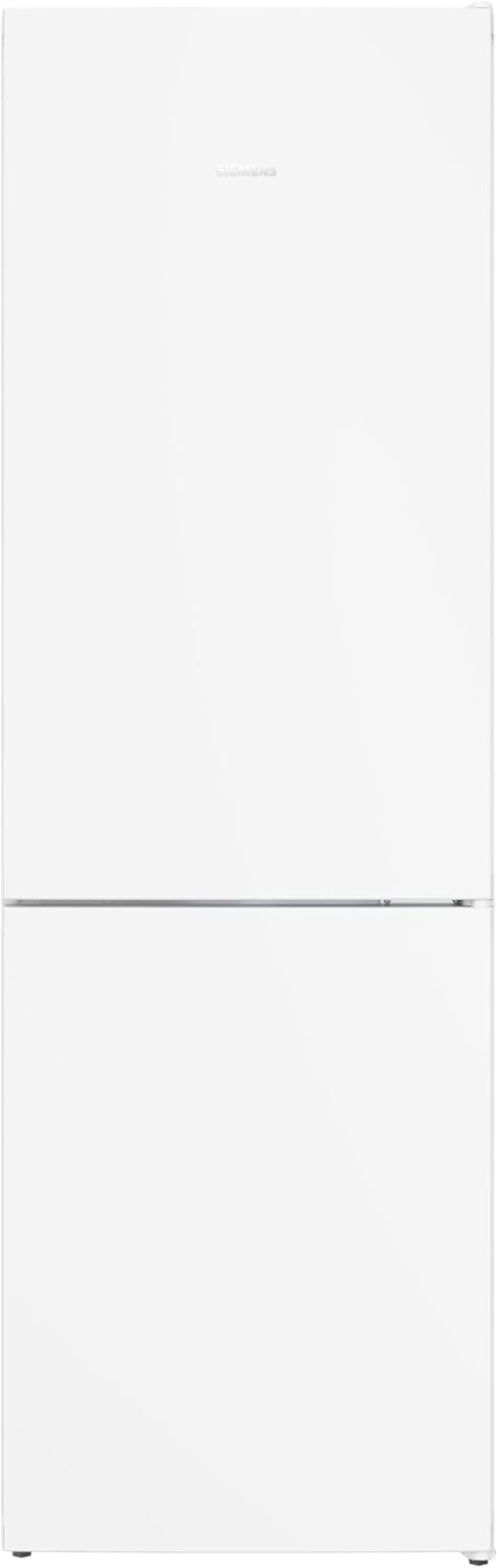 Siemens iQ300 Freistehende Kühl-Gefrier-Kombination 186 x 60 cm, KG36NVWCG, 218 L Kühlen & 103 L Gefrieren, Total noFrost, Nahtlose Platzierung, multiAirflow System, hyperFresh Technologie, Weiß