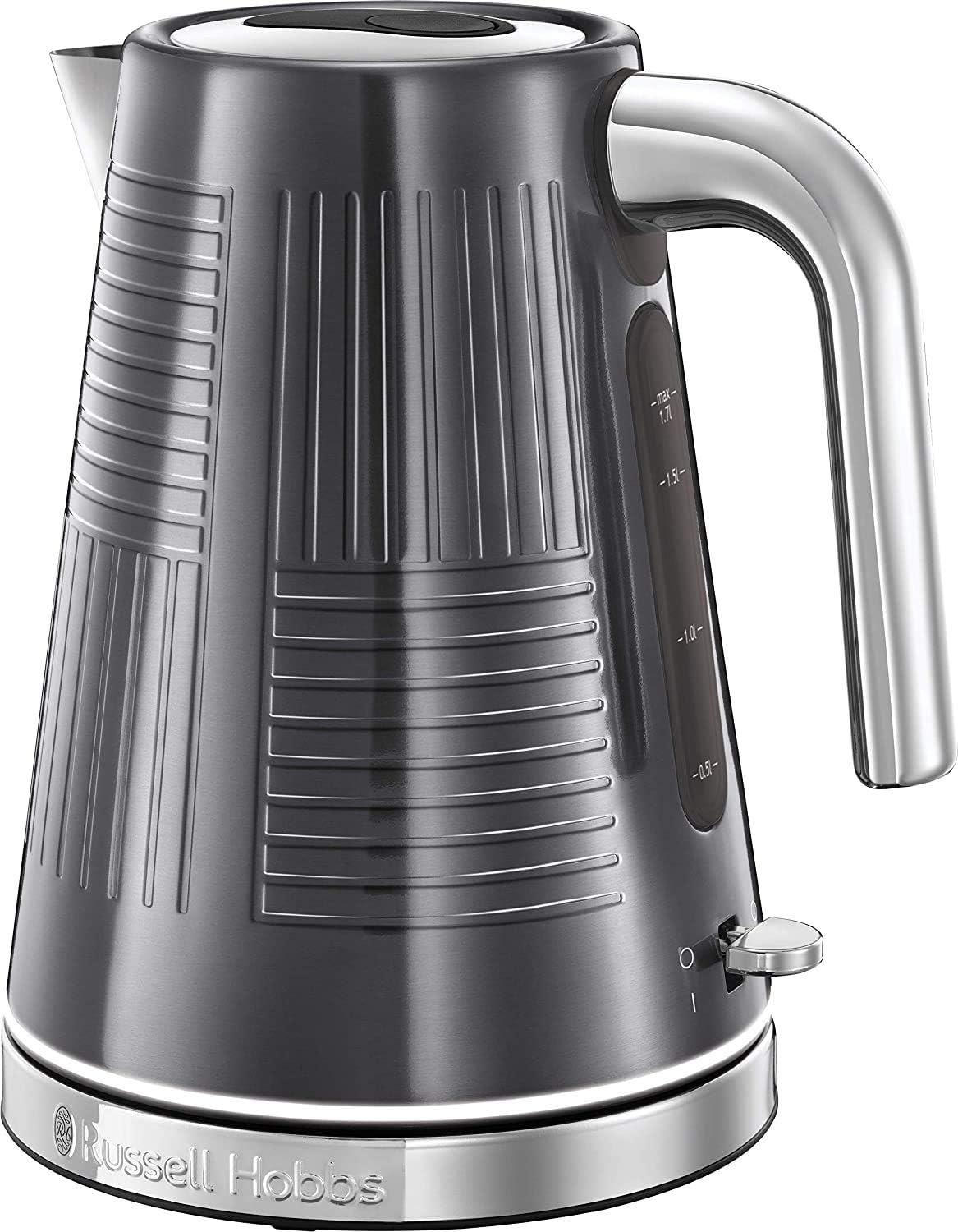 Russell Hobbs GeoSteel Frühstückset Toaster, Wasserkocher und Kaffeemaschine