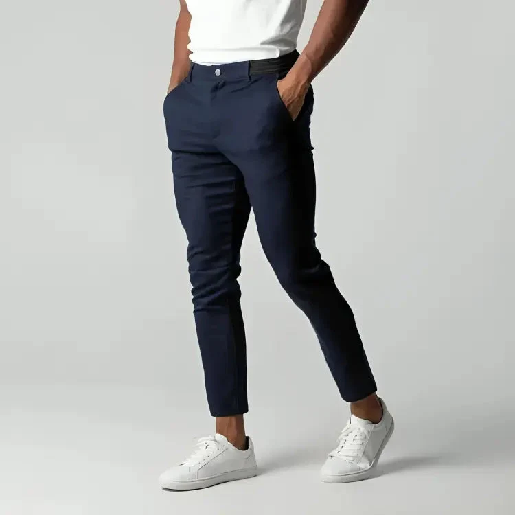 Herren Chino Hose mit Stretch | Elastische Stoffhose f��r Sommer und Freizeit | Atmungsaktive Hose im Tapered Fit Schnitt