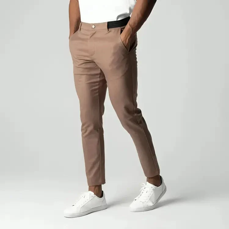 Herren Chino Hose mit Stretch | Elastische Stoffhose f��r Sommer und Freizeit | Atmungsaktive Hose im Tapered Fit Schnitt