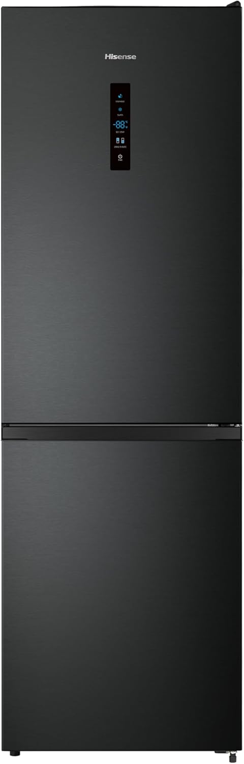 Hisense RB327N4AD2 Kühl-Gefrierkombination/ NoFrostPlus/ Multiflow 360°/ HolidayMode/ FreshZone/ 182,4 cm/ Kühlteil 171 l/ Gefrierteil 85 l/ 41 dB/ 287 kWh/ Jahr/ Edelstahl-Look