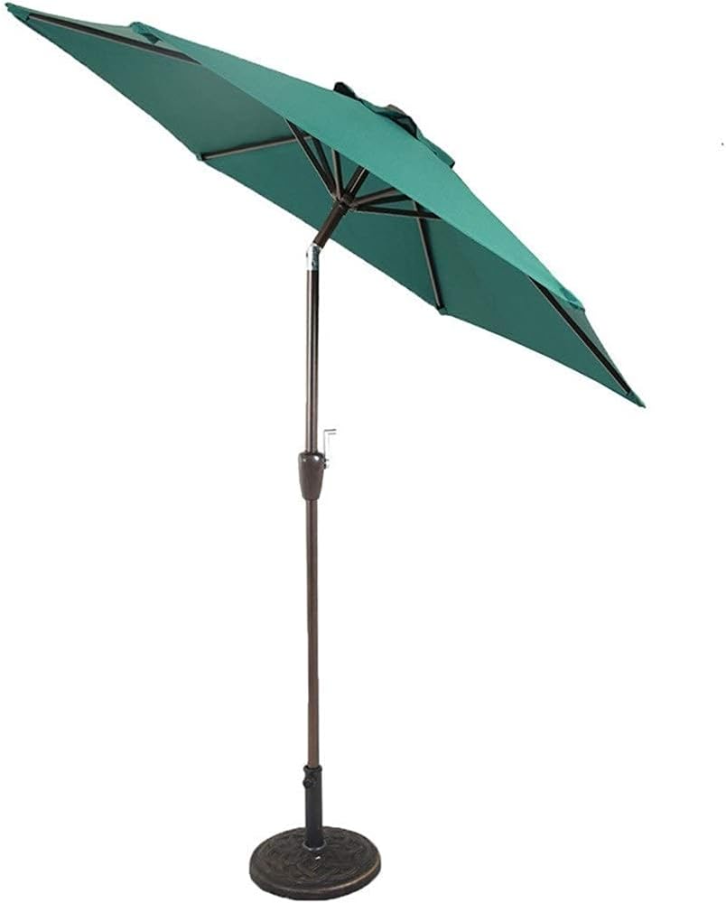 Sonnenschirm Sonnenschirm Gartenschirme ?7 ft Patio Market Umbrella – Gartentischschirm für den Außenbereich mit Neigungsverstellung, lichtbeständigem Stoff, Windöffnung good