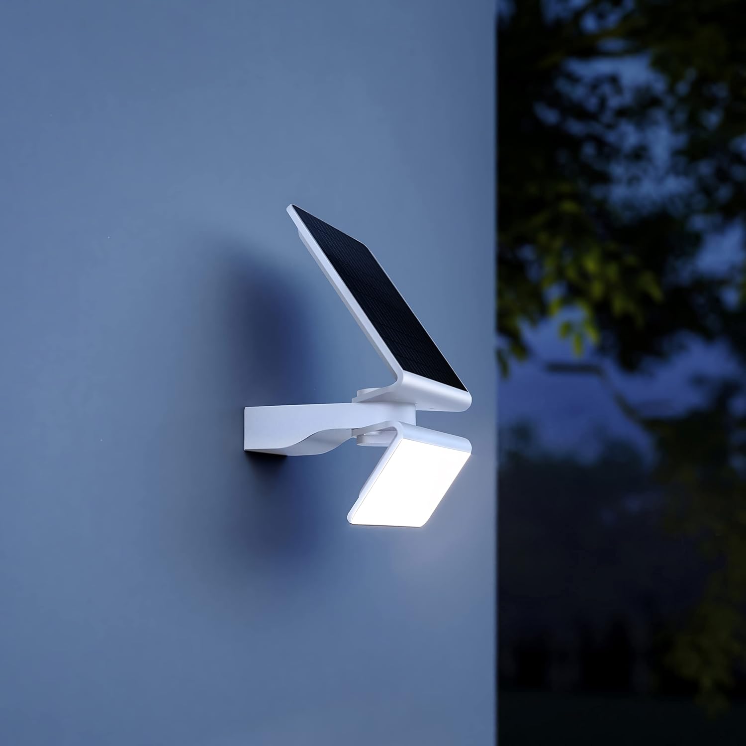 Steinel LED Solar-Leuchte XSolar L-S weiß, 140° Bewegungsmelder, 8 m Reichweite, ideal für Garten, Terrasse und Hauswand