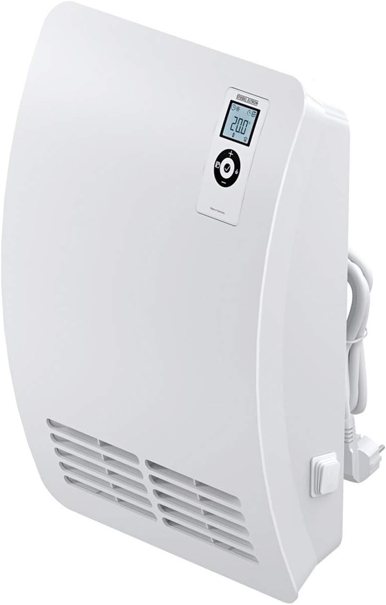 STIEBEL ELTRON Schnellheizer CK 20 Trend LCD für ca. 25 m, TV geprüft, Made in Germany, LC-Display, Wochentimer, Keramik Heizlüfter energiesparend, Bad, 2 kW, 236653