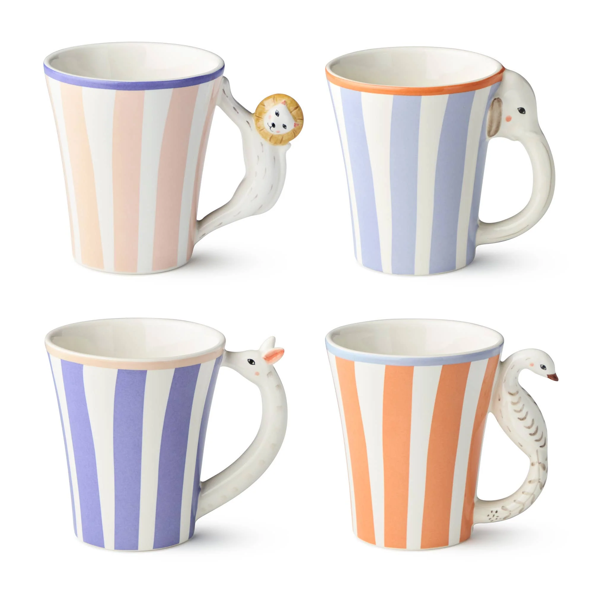 Menagerie Mug with 3-D Handles 14 oz. - Giraffe