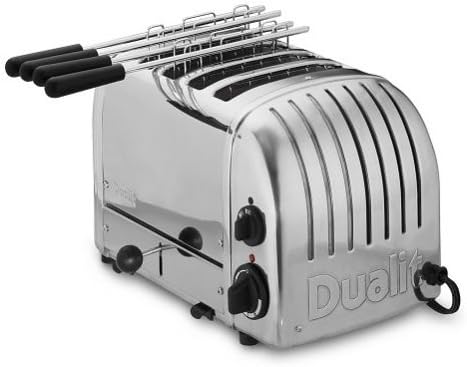 Dualit combi-broodrooster 42174 roestvrij staal 4 sleuven, 2,2 kW/230V | 4 sleuven | roestvrij staal | 80 sneden per uur, L139