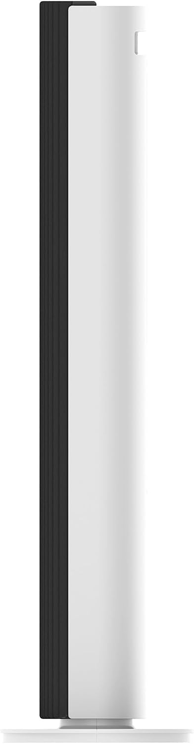 Clean Air Optima CA-407 Smart - Luxus Turmventilator - Luftdurchsatz bis 500m³/h - Oszillation 90º - Staubfilter für saubere und frische Luft - Smartphone-Bedienung (Weiß/schwarz)