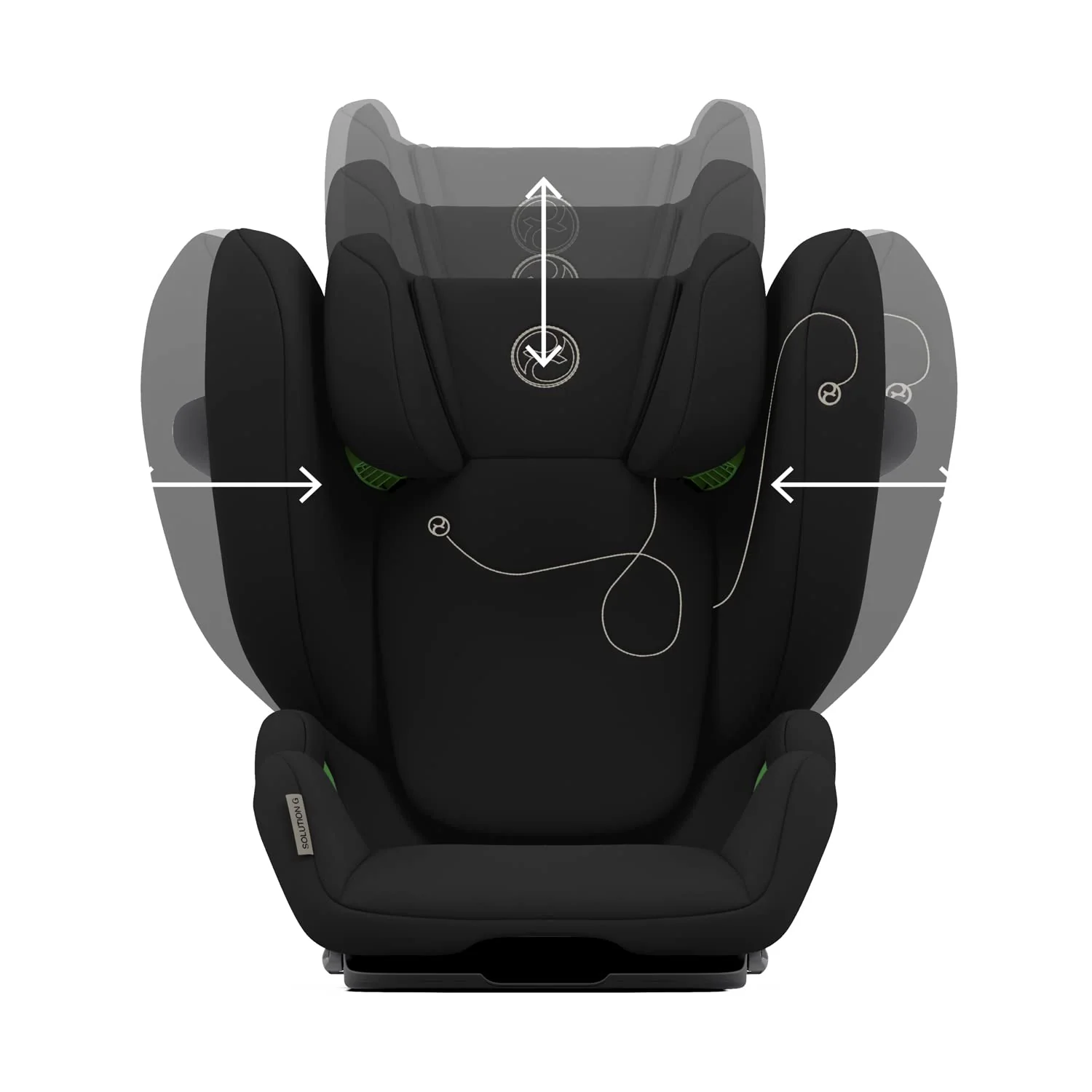 CYBEX Gold Kinder-Autositz Solution G i-Fix, F��r Autos mit und ohne ISOFIX, Ab ca. 3 bis 12 Jahre (100 - 150 cm), Ab ca. 15 bis 50 kg, Lava Grey