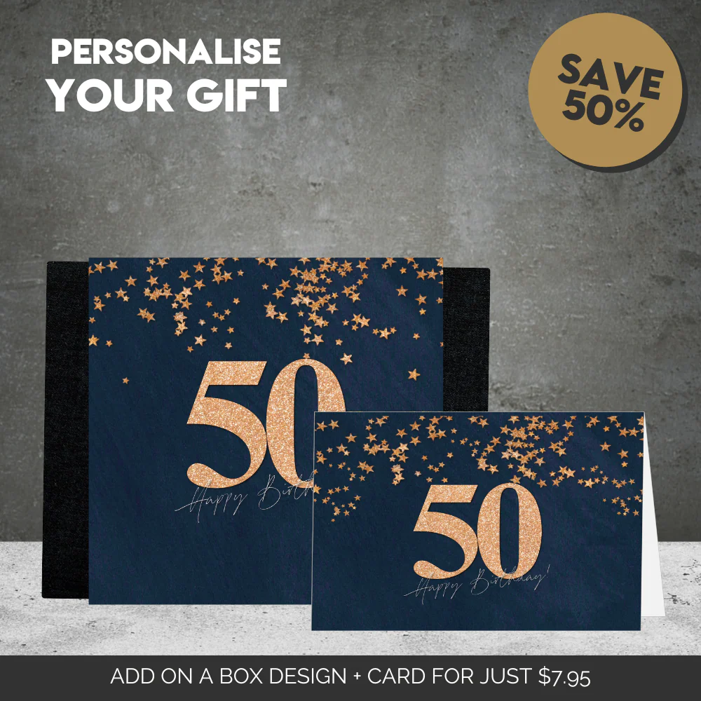 50th Happy Birthday Sleeve  + Card