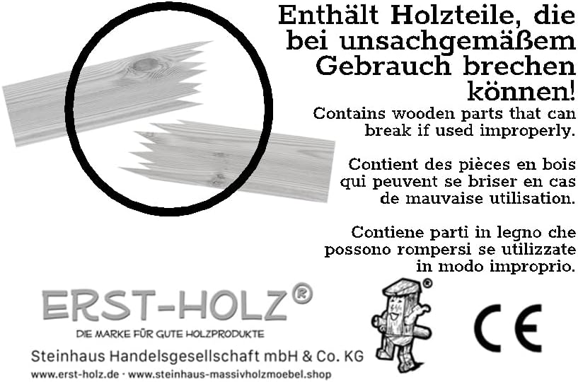 Erst-Holz®Massivholzbett Kiefer Natur 100x200 Einzelbett Futonbett Bettrahmen Rollrost 60.38-10