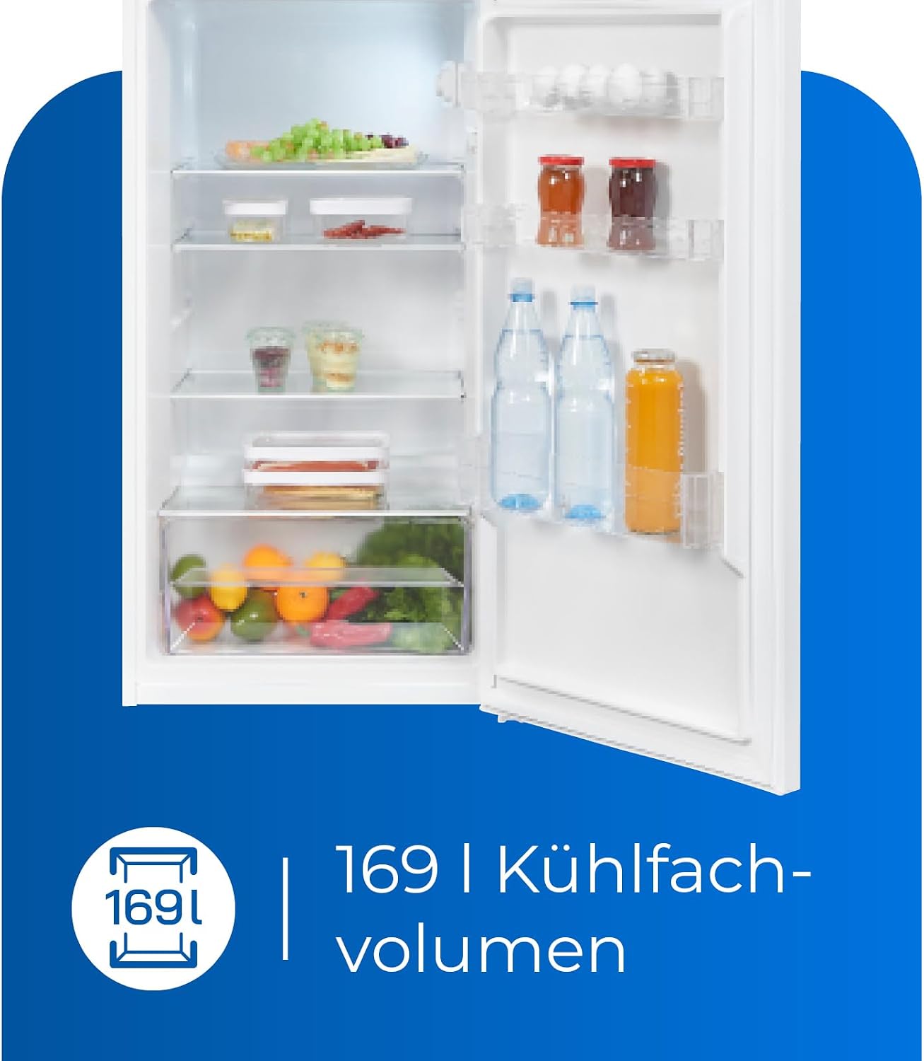 Exquisit Kühl-Gefrierkombination KGC270-45-040D, 206 L, Freistehend, Türanschlag wechselbar, Temperaturregelung, 4-Sterne-Gefrierfach, Kühlschrank mit Gefrierfach, Weiß
