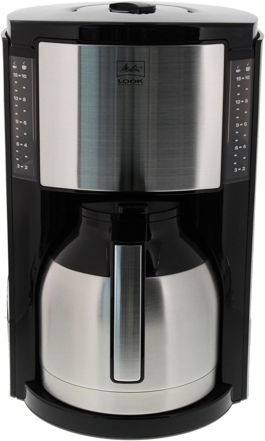 Melitta Look Therm Selection - Filterkaffeemaschine - mit Thermokanne - 10 Tassen - Schwarz (M 661 BK SST)