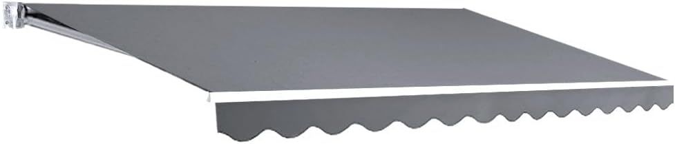 Instahut 3m x 2.5m Retractable Pearl Grey Awning with Adjustable Manual Crank