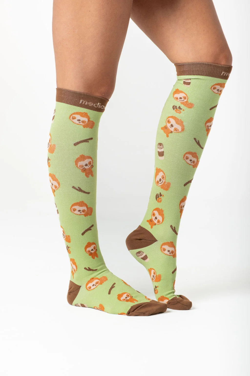 Coffee Sloth Compression Socks