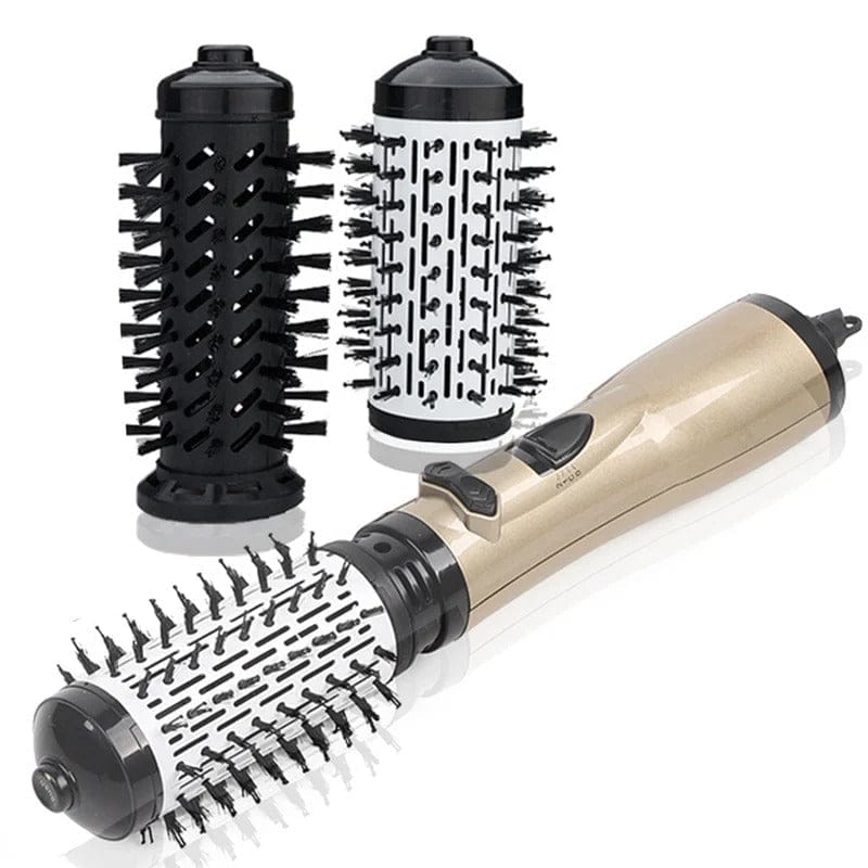 2-in-1 360° Rotating Hot Air Brush Hair Dryer Comb