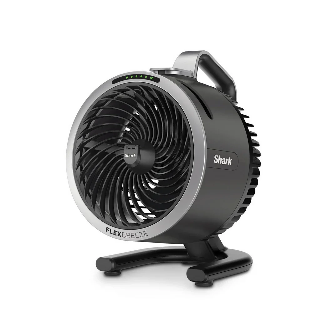 2025 Ventilador con nebulización Shark FlexBreeze HydroGo FA050UK – Solución portátil de enfriamiento ultra potente para interior y exterior (Carbón)