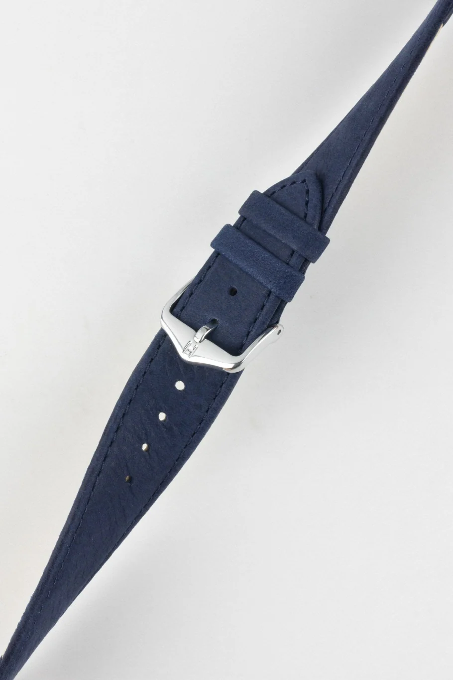 Hirsch OSIRIS Limited Edition Calf Leather with Nubuck Effect Watch Strap in DARK BLUE