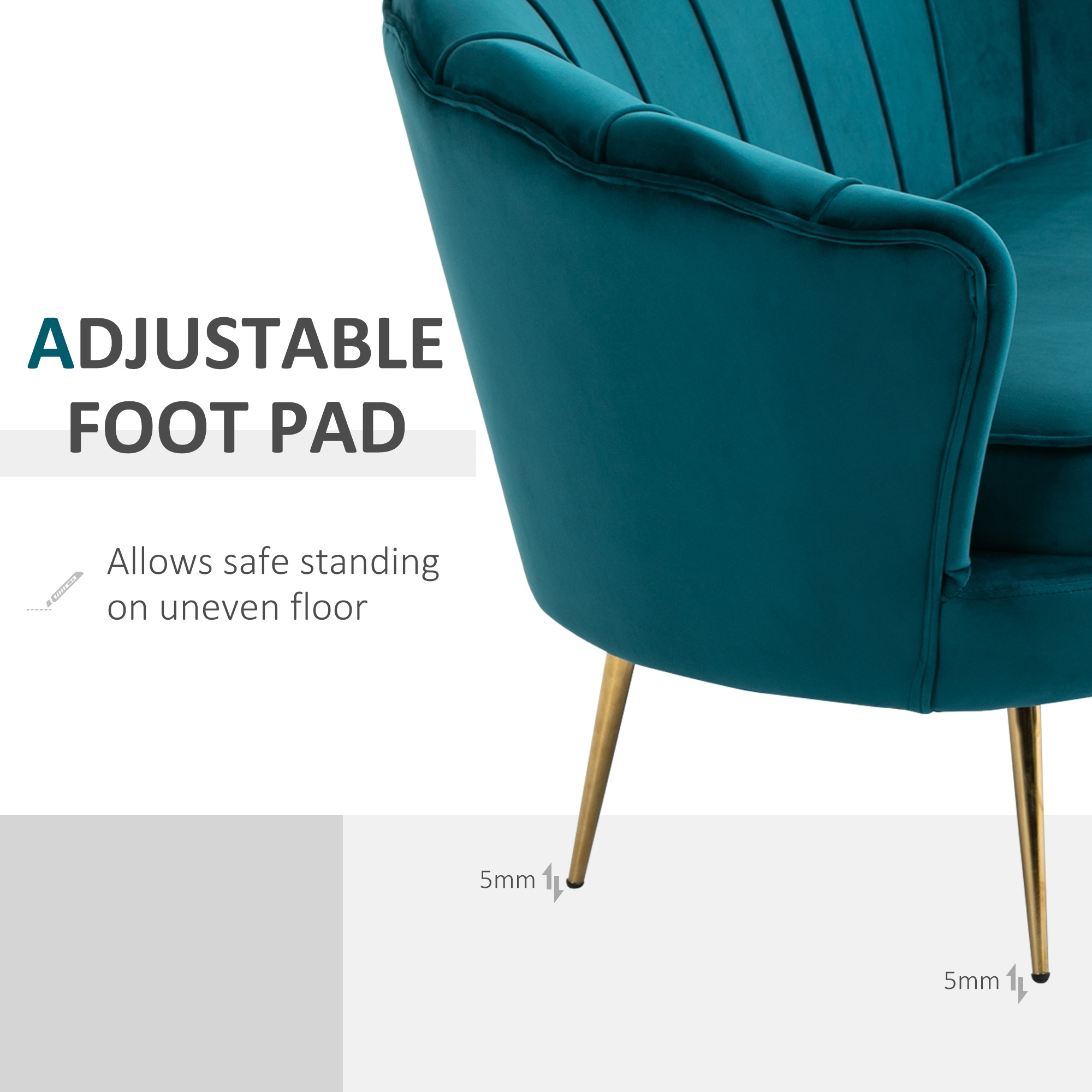 Tweezitsbank, Sofa, Gepolsterde Bank, Samtlook, Dubbelzitbank, tot 150 kg belastbaar, 130 x 77 x 77 cm, Donkergroen