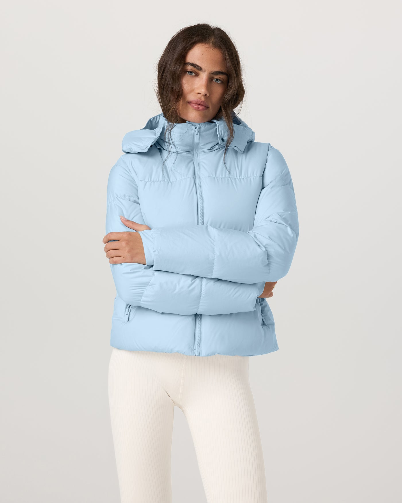 The Super Puff Women’s The Supersnug Puff Mid Jacket in Dew Blue | 2XS