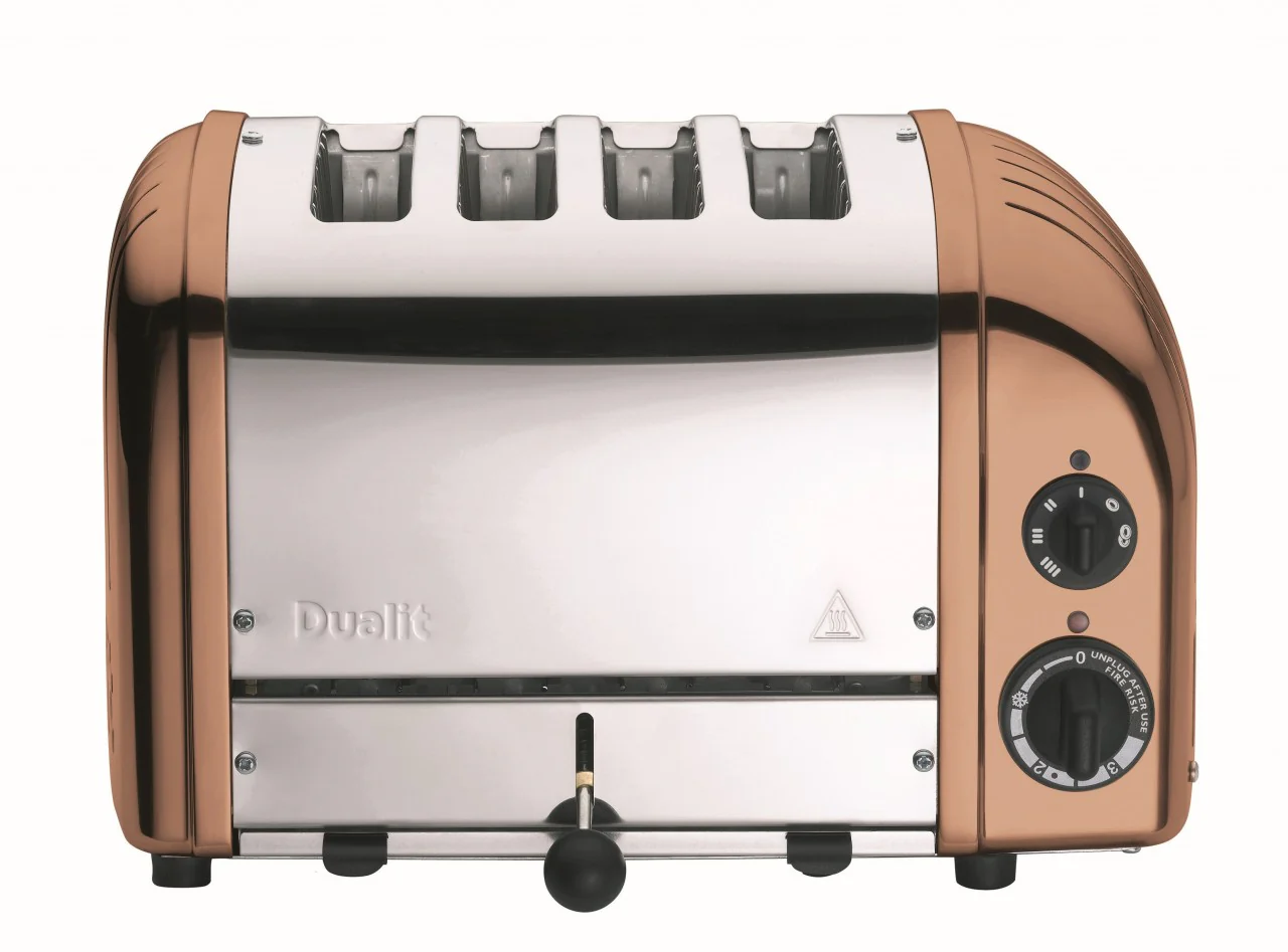 2025 Dualit Classic 4-slice broodrooster �C Koper, handgemaakt in het VK