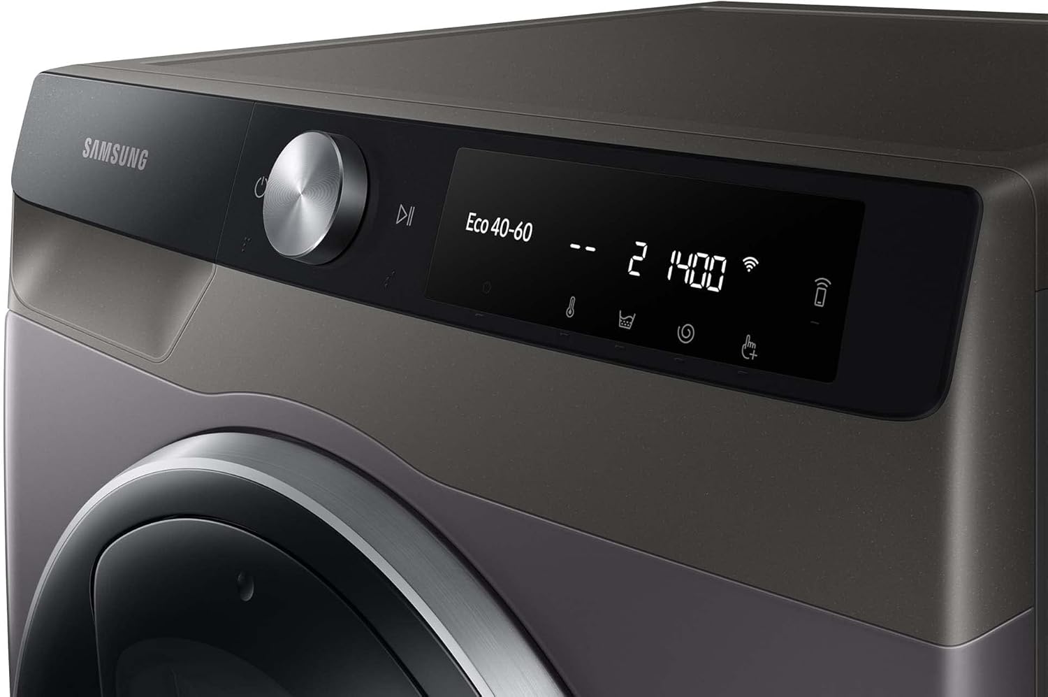 Samsung WW80T554ATW/S2 Waschmaschine, 8 kg, 1400 U/min, Ecobubble, AddWash, WiFi-SmartControl, Hygiene-Dampfprogramm, Weiß