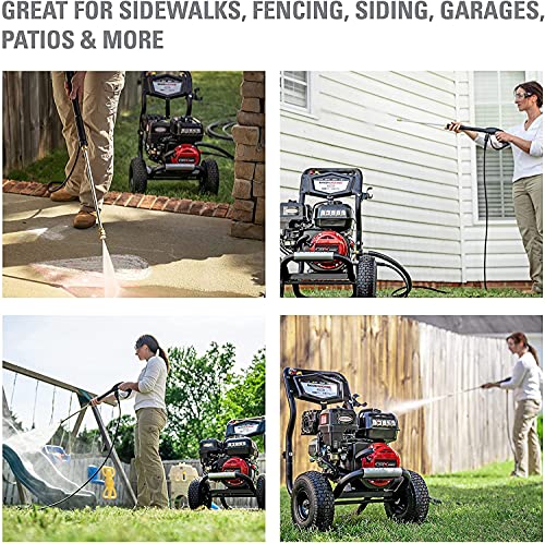 SIMPSON 3400 PSI Gas Pressure Washer with CRX Engine, 25-ft Hose, 4 Nozzles & Steel Wand