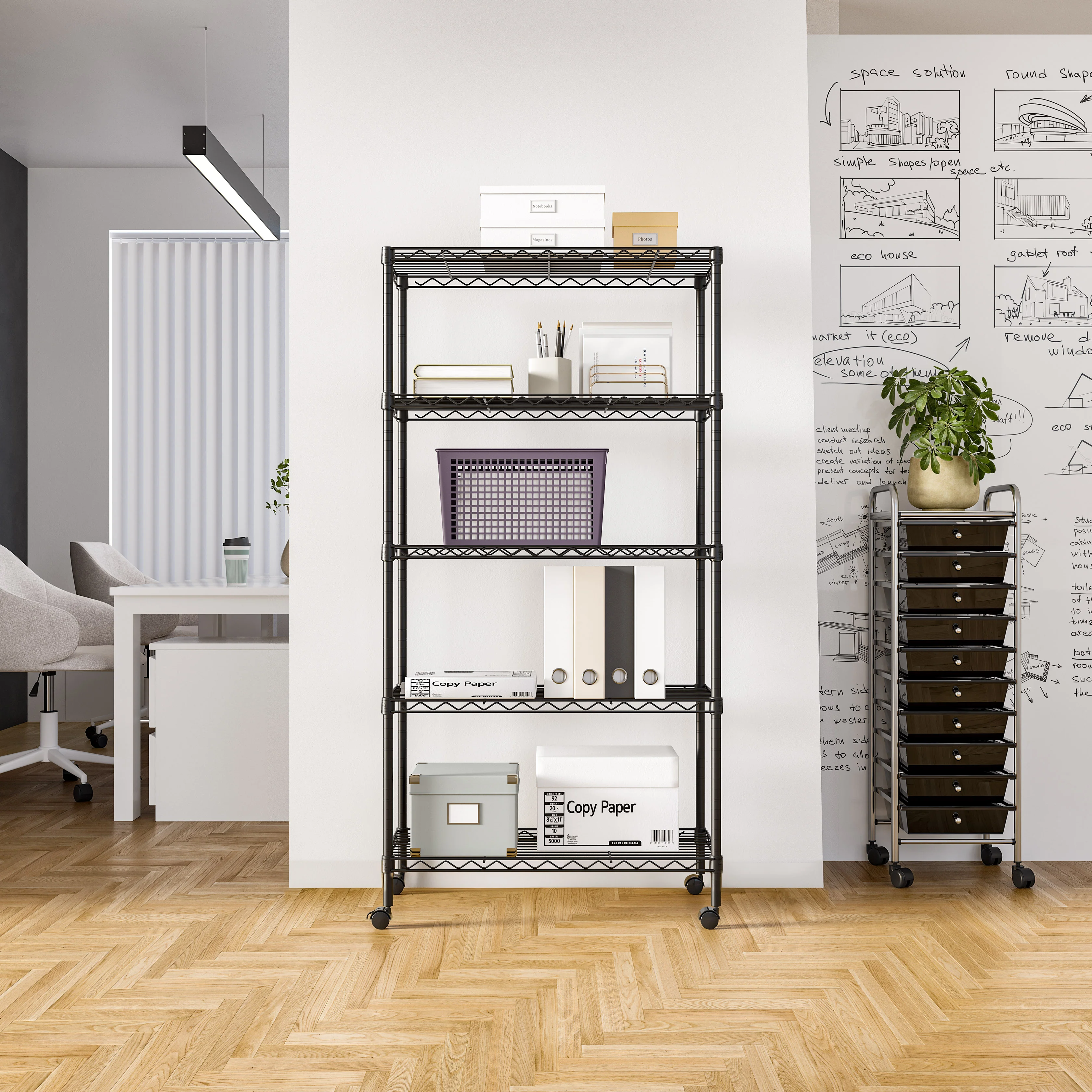 5-laags stalen rek