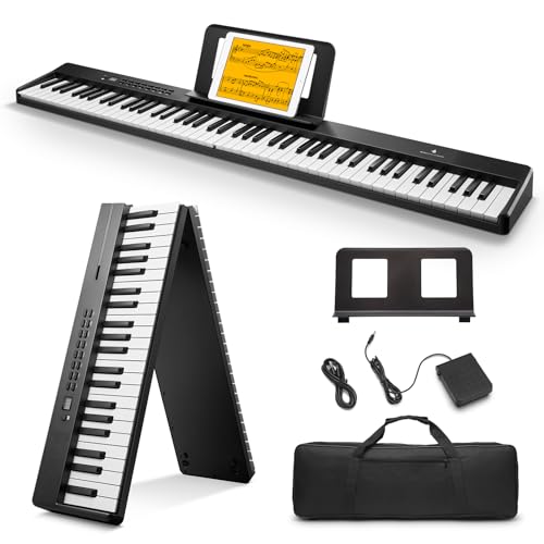 Donner DP 10 Tastiera portatile per pianoforte a 88 tasti per principianti, bundle tastiera per pianoforte pieghevole Bluetooth con pedale, borsa per pianoforte, nero : Amazon.it: Strumenti Musicali
